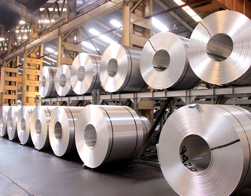 Industrial steel and aluminum coil production